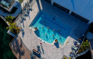 aerial of buena vida estates pool