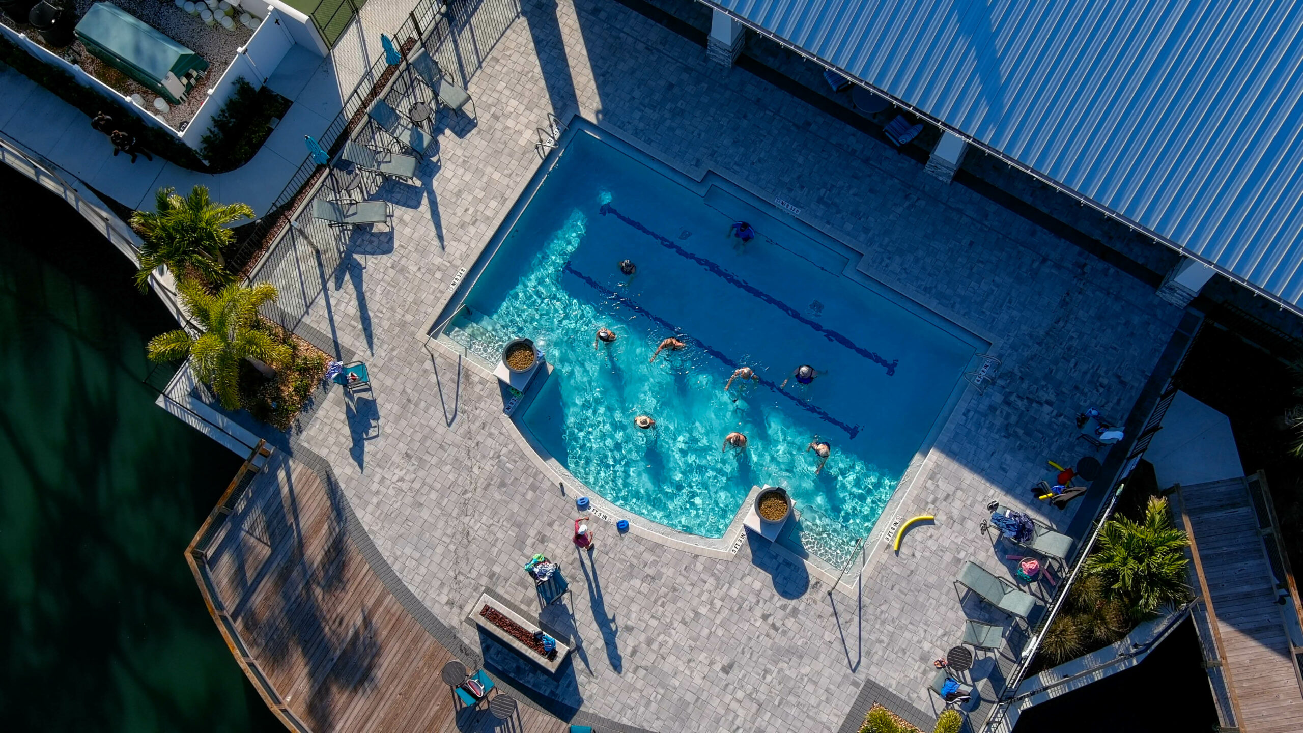 aerial of buena vida estates pool