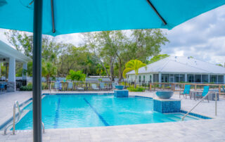 pool view at buena vida estates