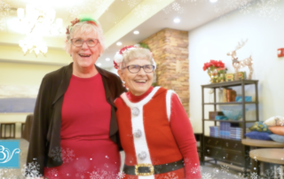 residents at buena vida christmas party